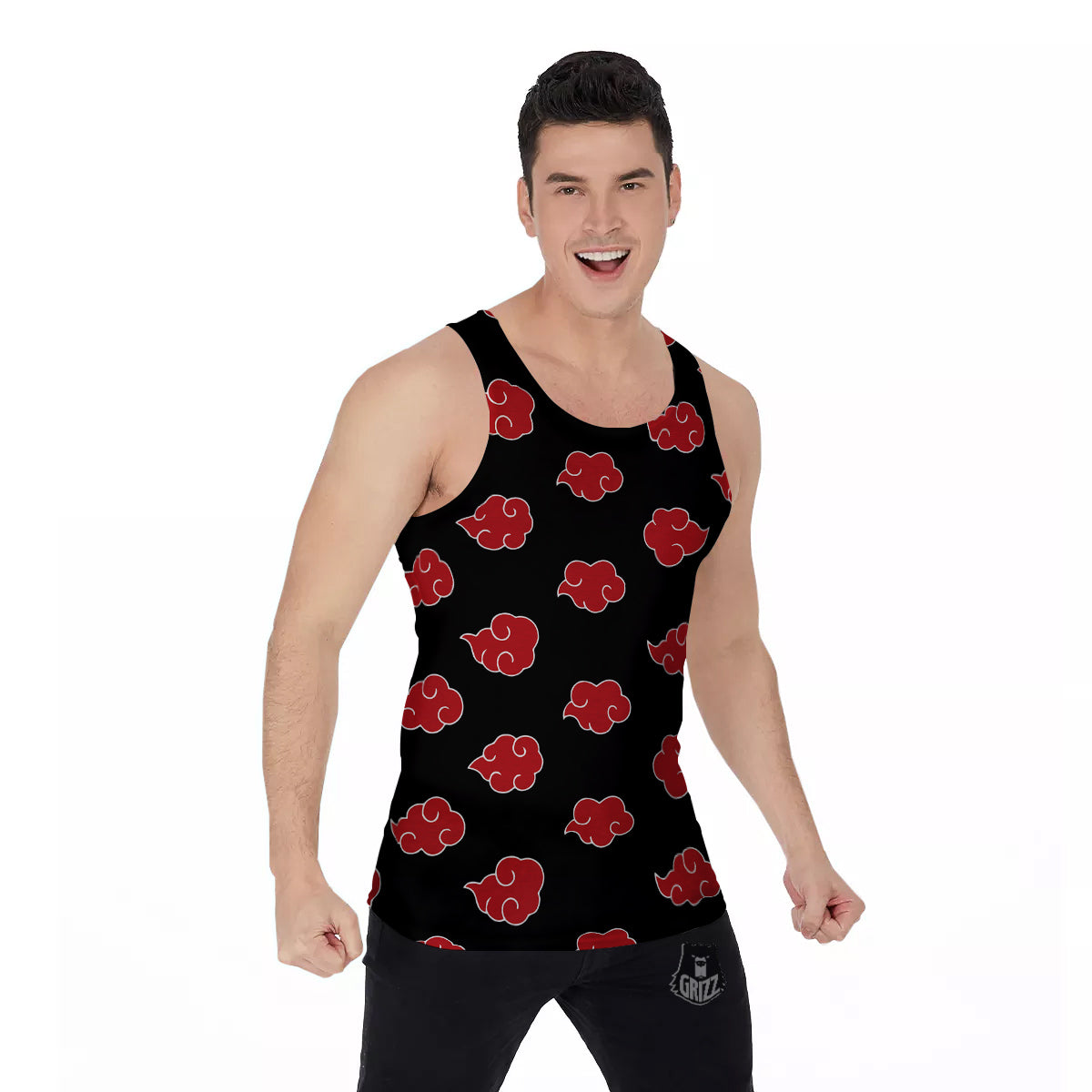 Akatsuki Print Pattern Men's Tank Top