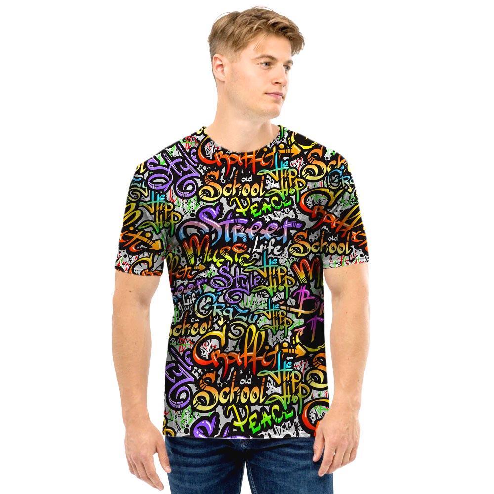 Airbrush Graffiti Print Men T Shirt – Grizzshopping