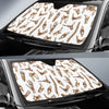 Anatomy Bone Pattern Print Car Sun Shade-grizzshop