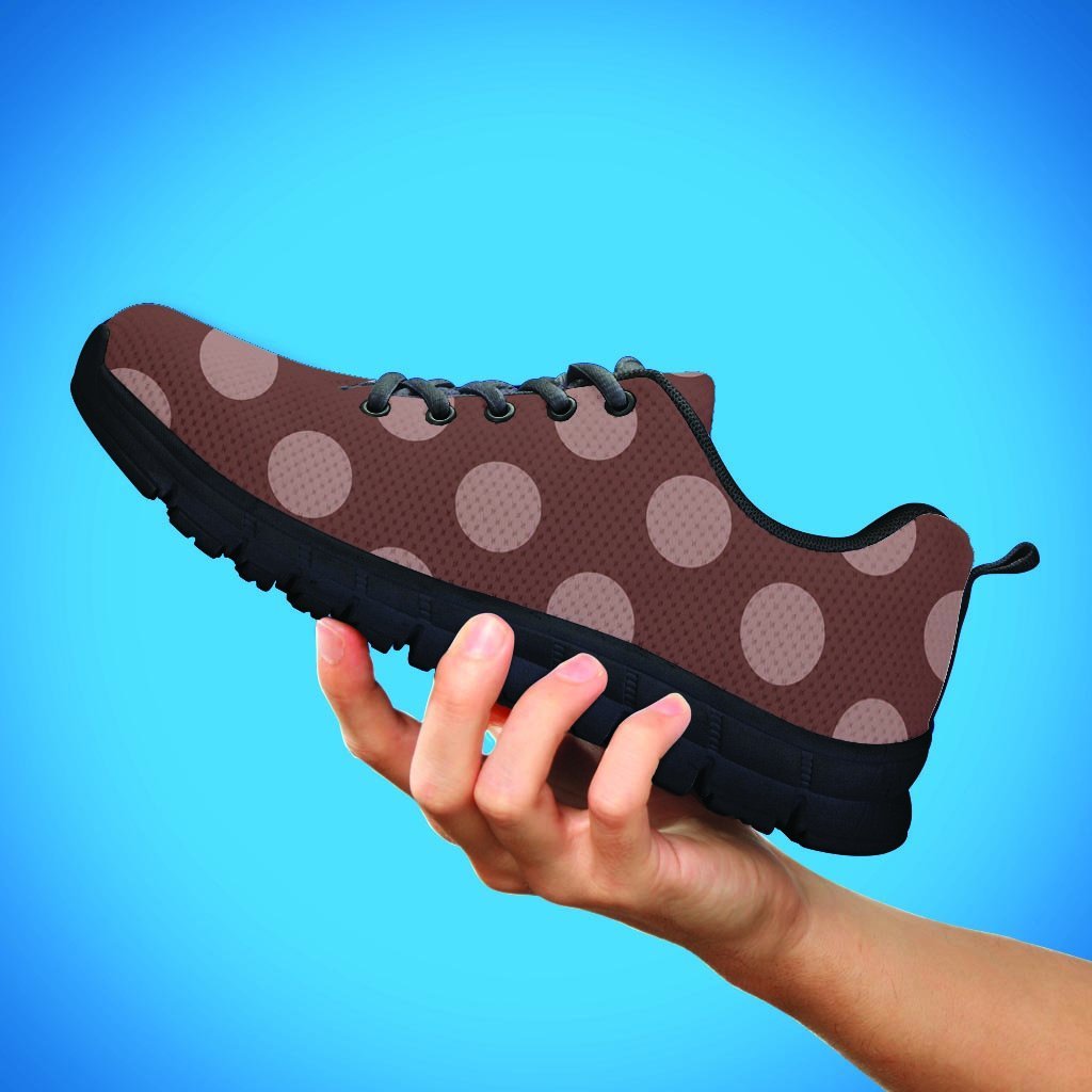 brown dot sneakers