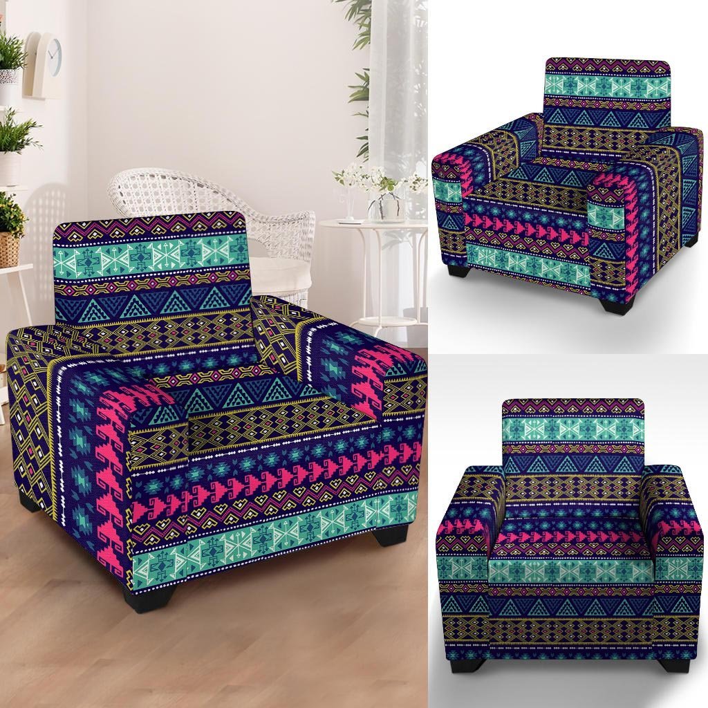 aztec print armchair