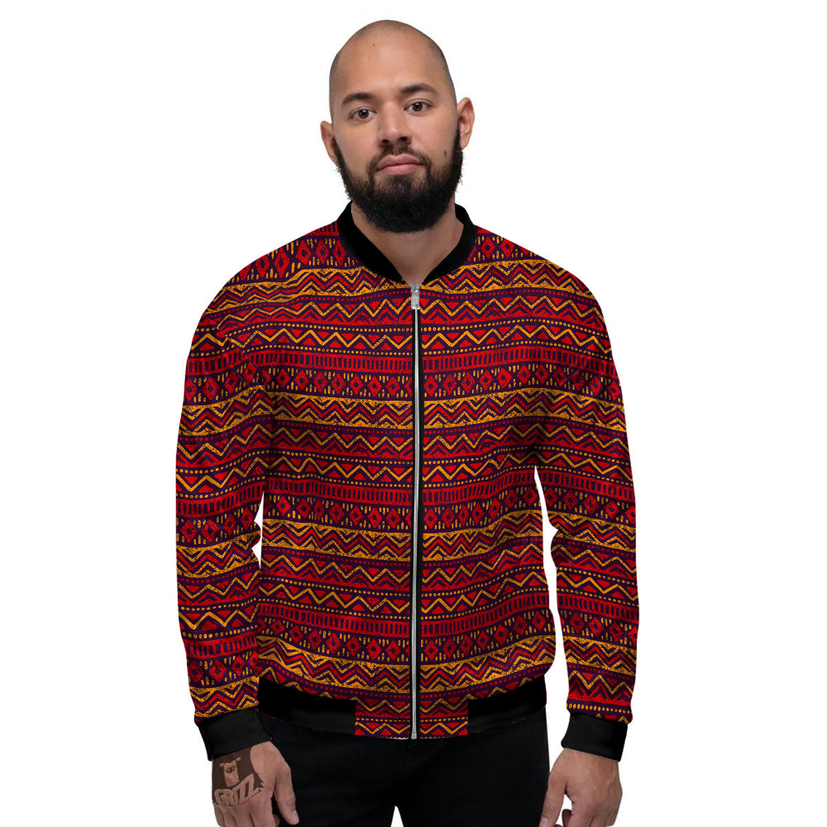 Ethnic African Print Pattern Men's Bomber Jacket – Grizzshopping