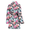 Load image into Gallery viewer, Flamingo Butterfly Hawaiian Tropical Pattern Print Women Long Robe-grizzshop
