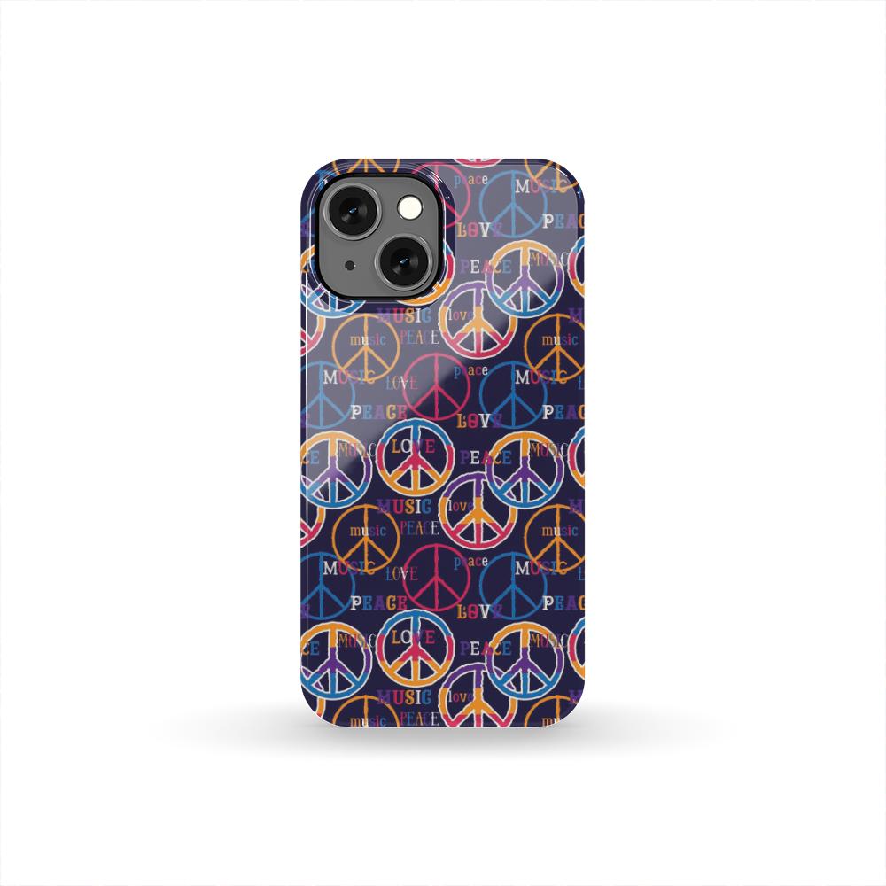 Hippie Music Van Peace Sign Pattern Print Iphone & Android Phone Cases-grizzshop