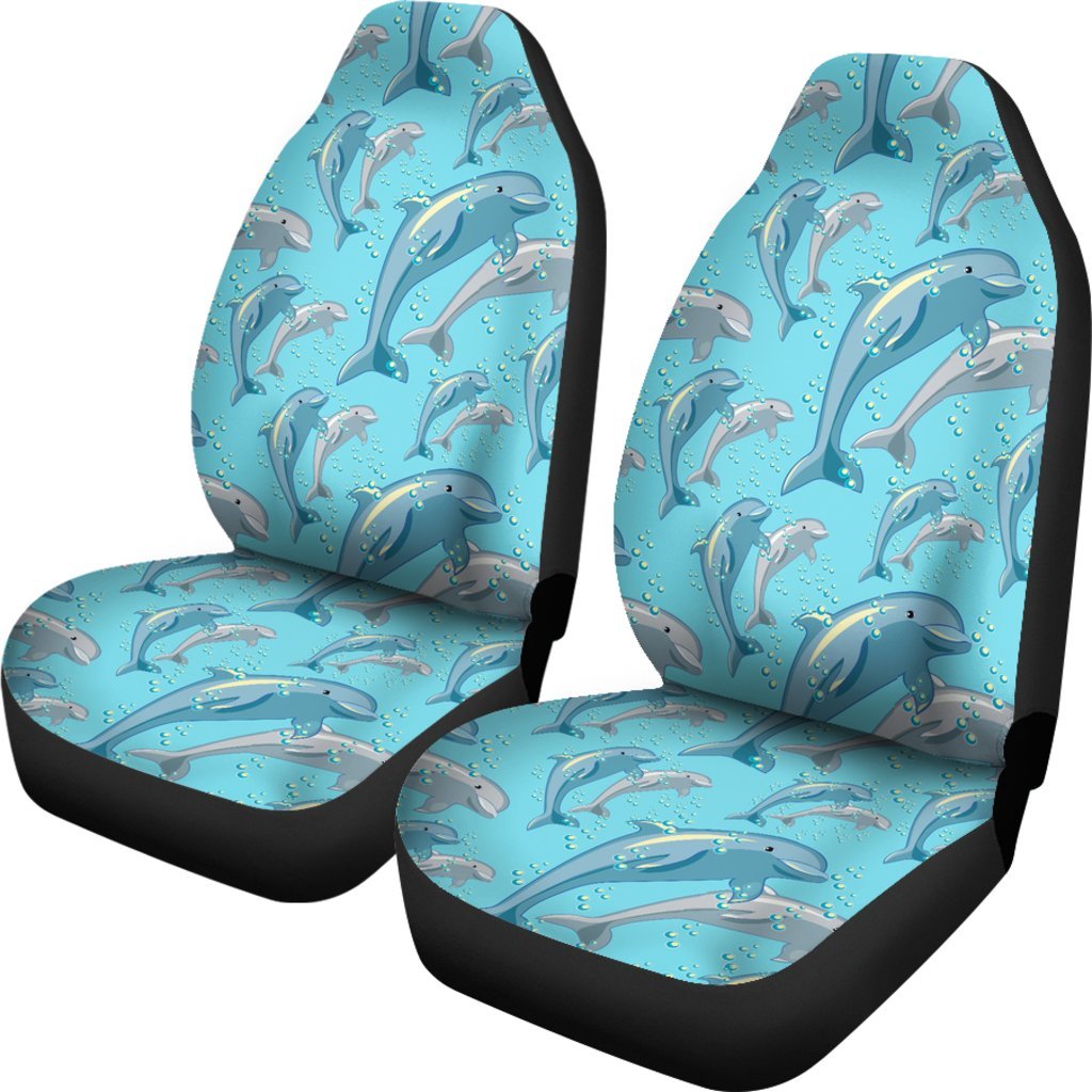 Pattern Print Dolphin Universal Fit Car Seat Cover-grizzshop