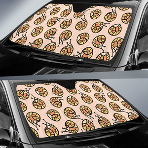 Snail Print Pattern Car Sun Shade-grizzshop