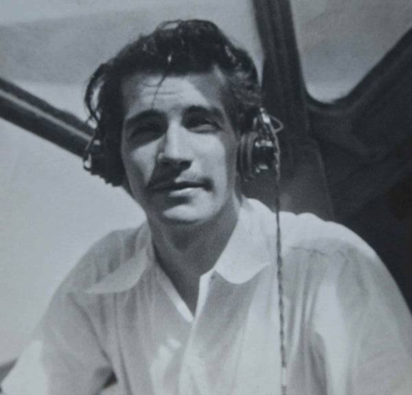 Fuentes in the military flying a plane