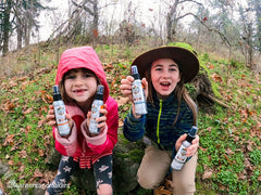 children holding up kid safe bug spray, Ranger Ready Repellents