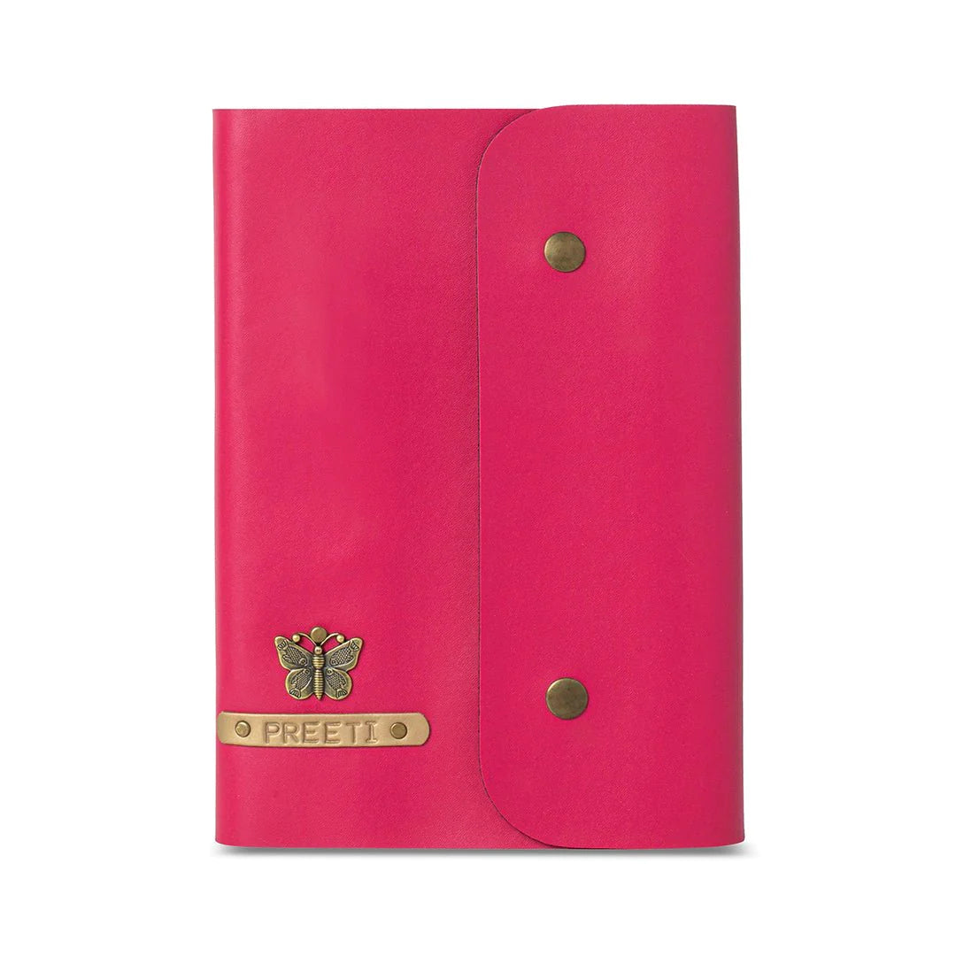 Pink Personalised Diary With Button