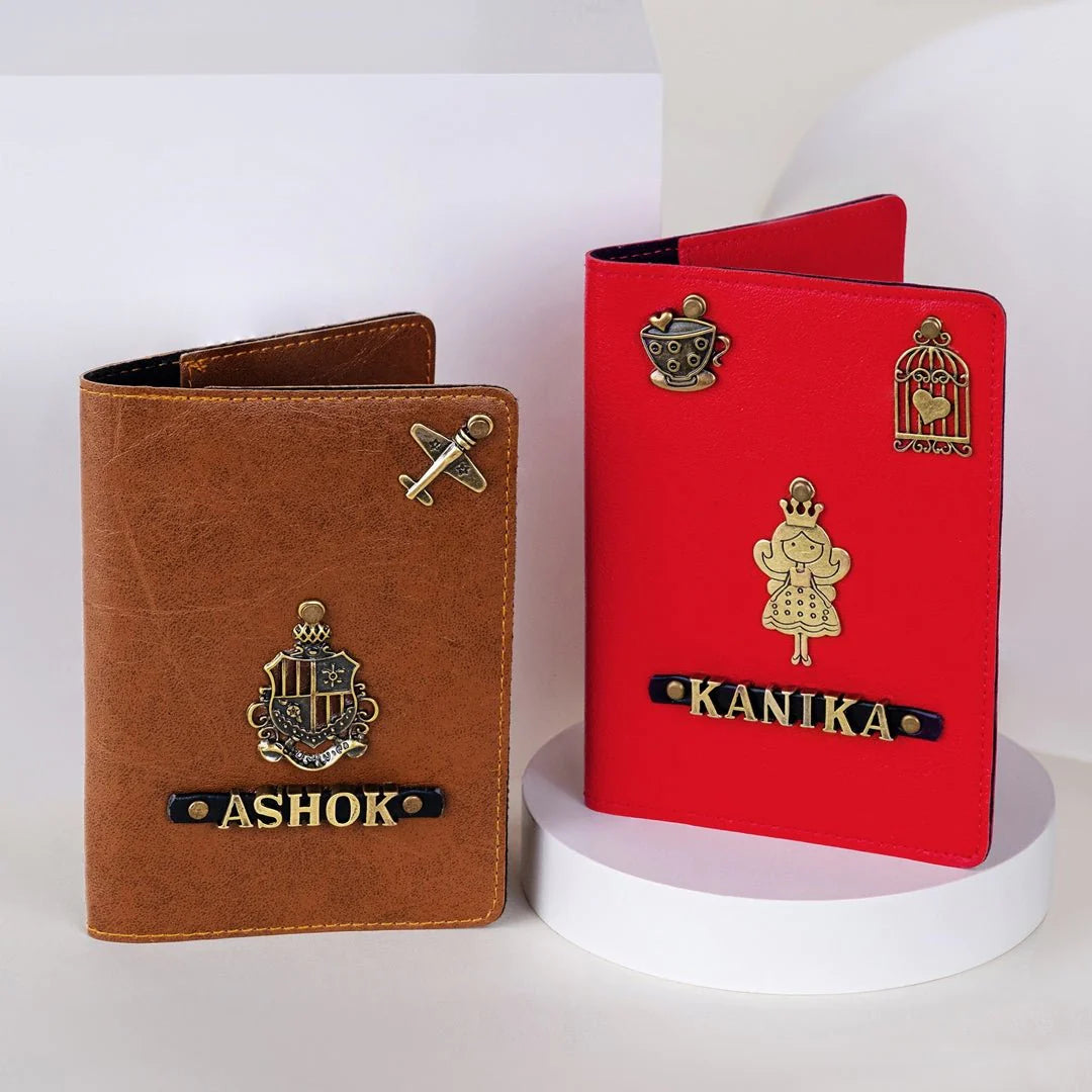 Personalized Couple Passport Cover