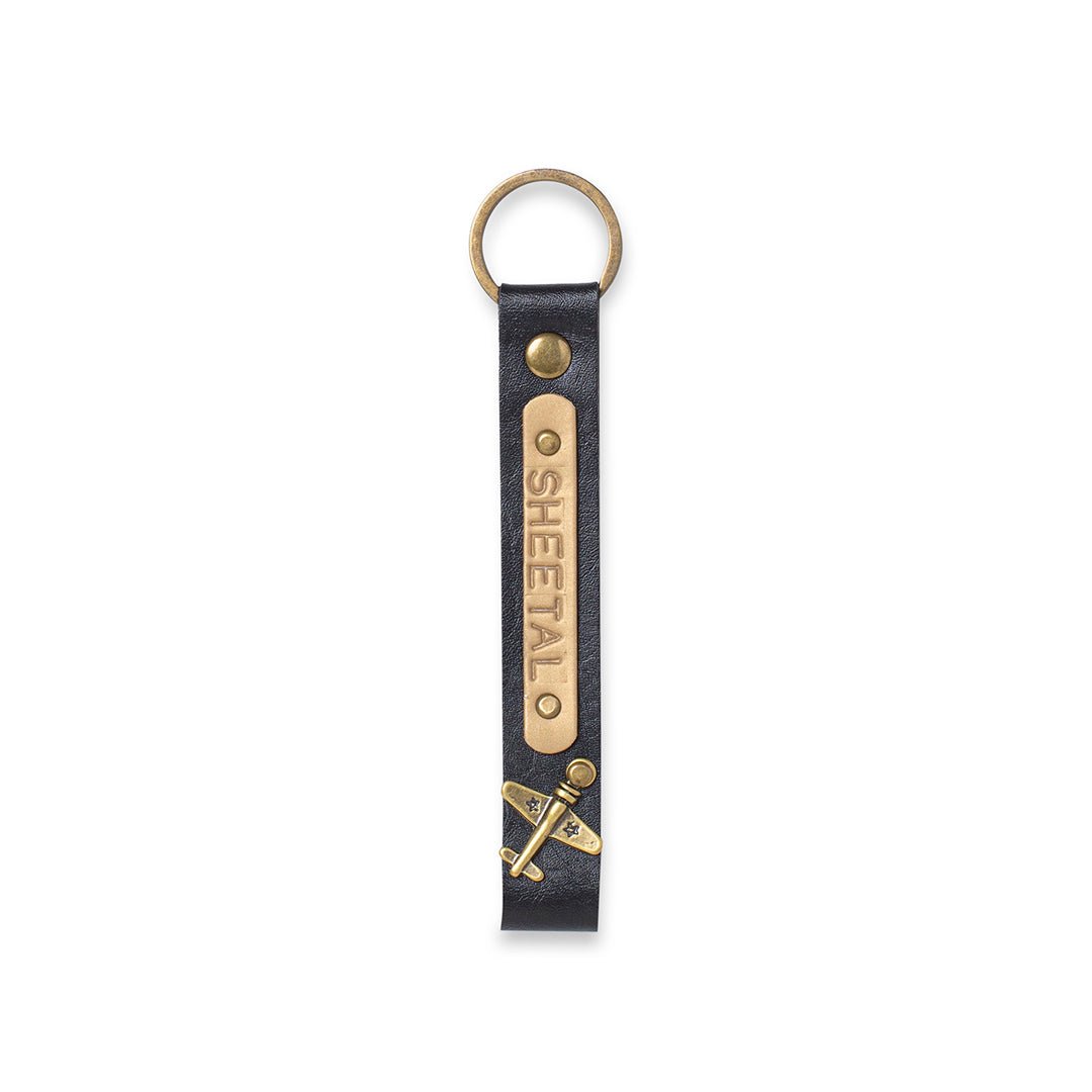 Personalised Keychain Black