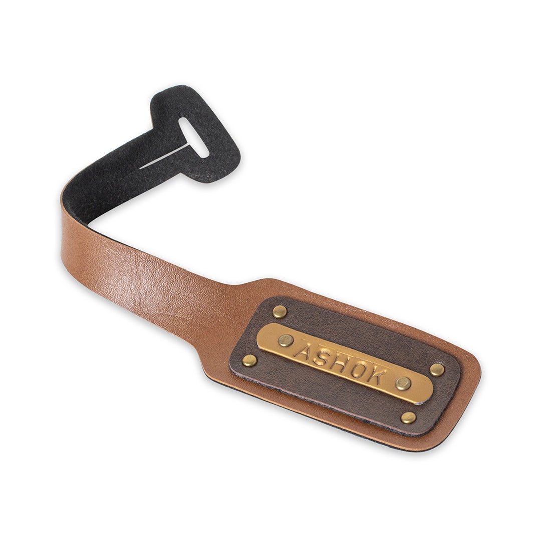 Brown Personalised Luggage Tag