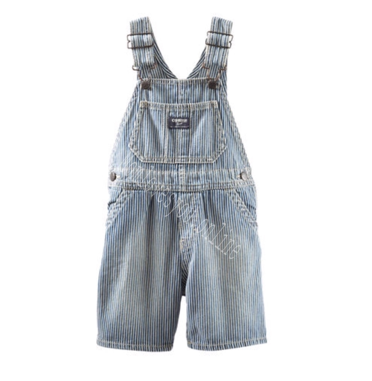 oshkosh hickory stripe overalls