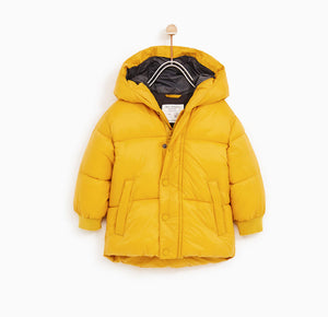 zara yellow parka