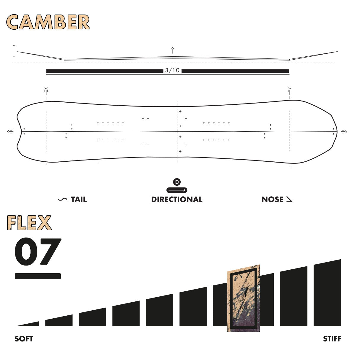 Slash Vertical Split Snowboard - Camber