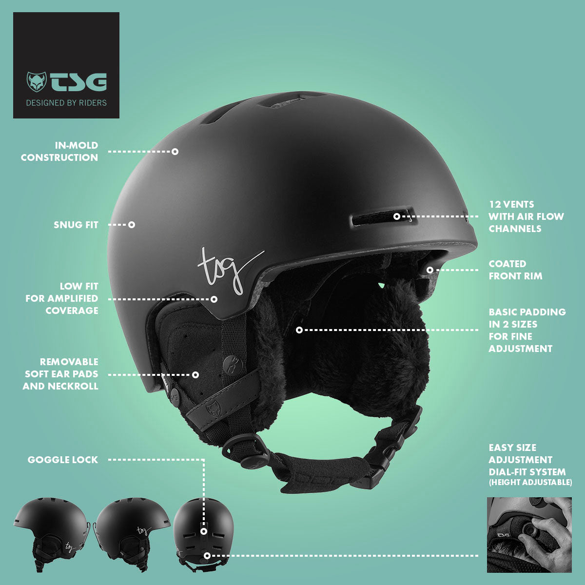 TSG Cosma 2.0 Women's Ski Helmet