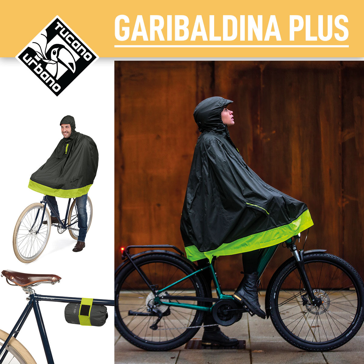 Tucano Urbano - Rain Cape - GARIBALDINA PLUS - Airborne Grey