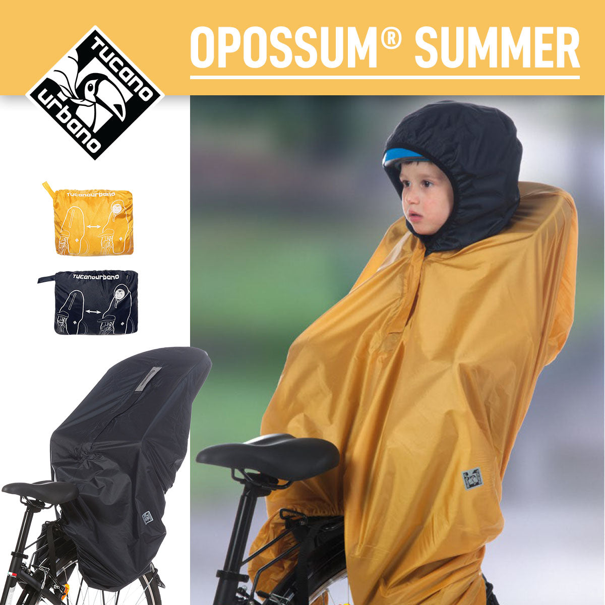 Tucano Urbano - Thermal Child Bike Seat Cover, Rain & Wind Protection