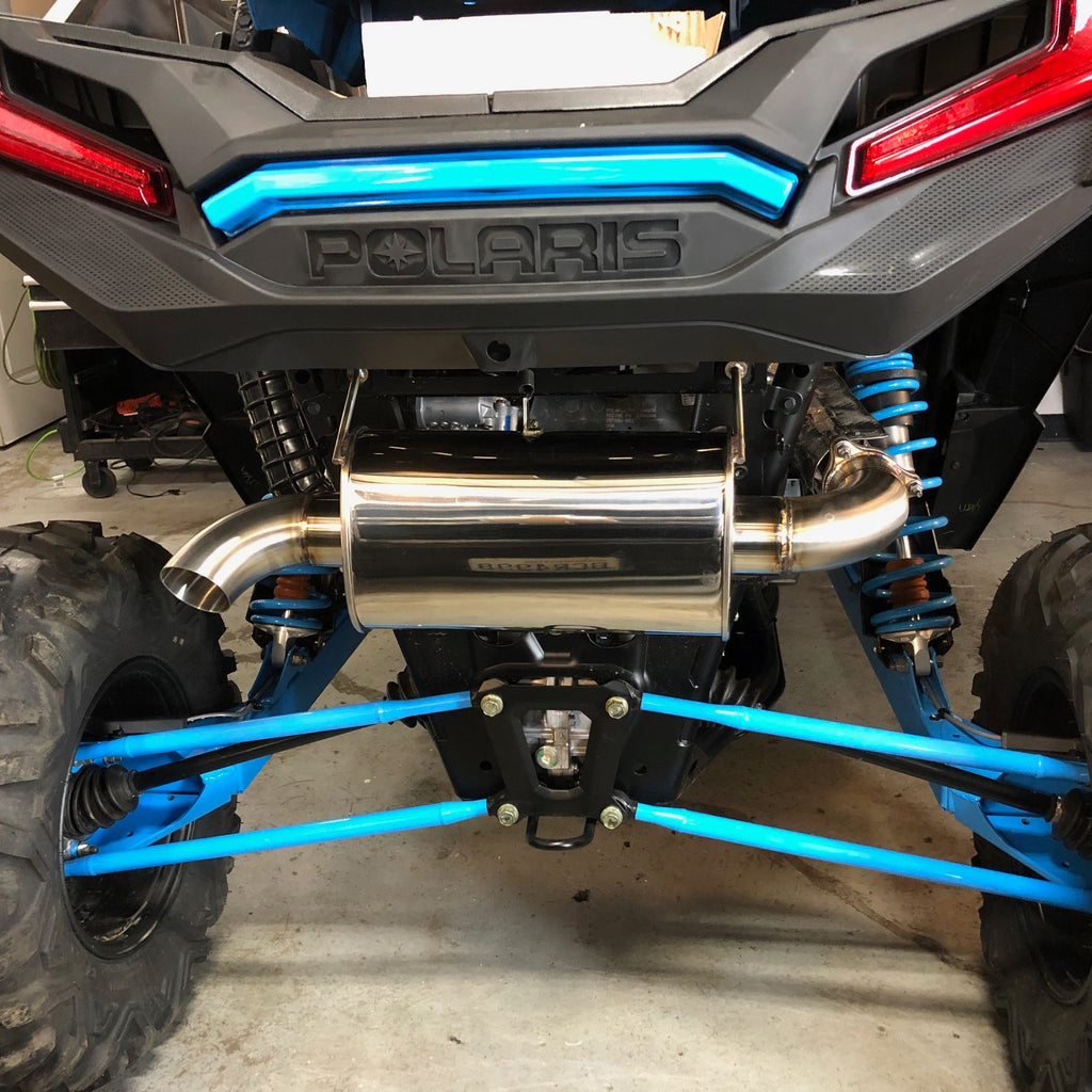 Treal Performance Polaris RZR XP Turbo Exhaust System Single Outlet
