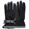 Women's 3M Thinsulate Lined Waterproof Ski Glove black gray