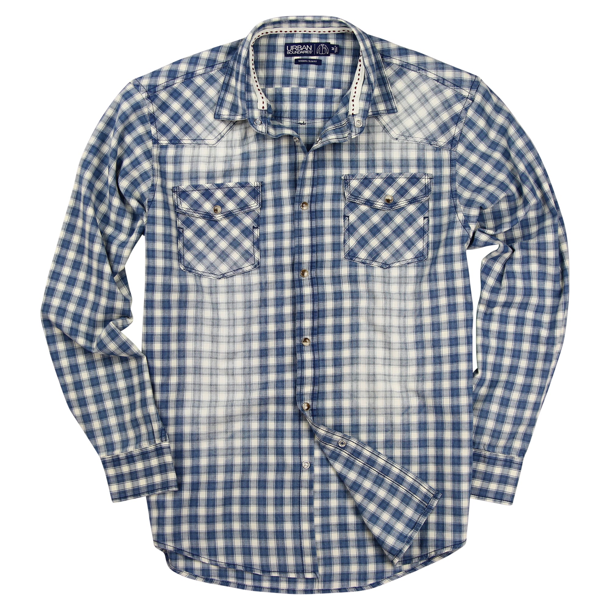 mens pearl snap flannel shirts