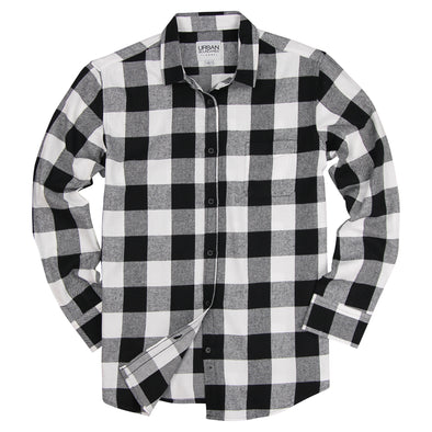 black and white flannel women's