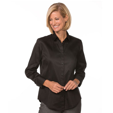 womens black work shirt