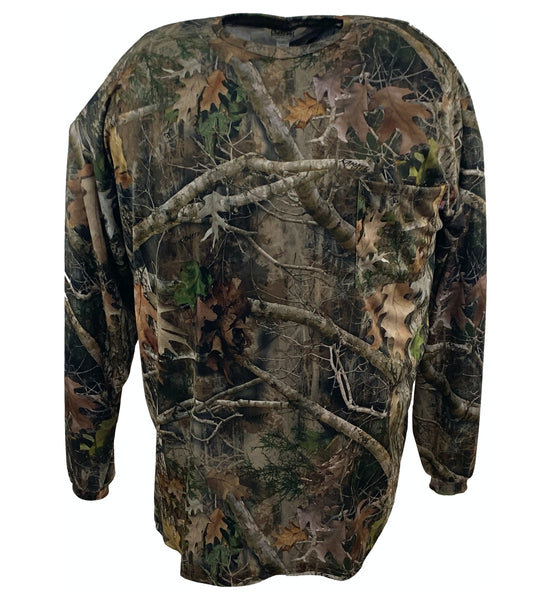 Big & Tall Hunters Camo Long Sleeve Camp Shirt 2XL / Camouflage