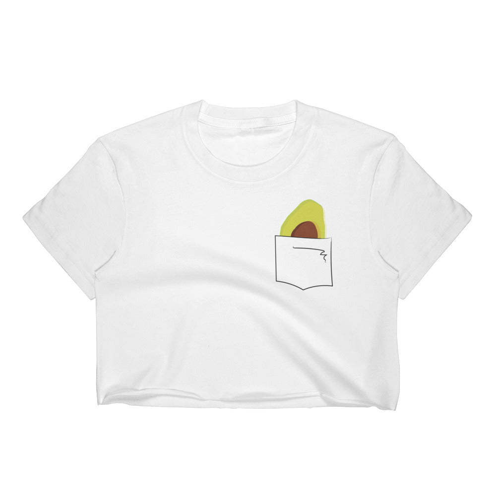 Avocado In My Pocket Crop Top Stuffed Avocado Shop