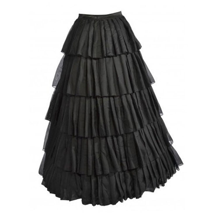 Vintage Renaissance Medieval Adult Black Petticoat Skirt 4 Corset Cost ...