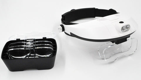 OPTIVISOR, Head Worn Magnification Device, Adjustable & Eyeglasses  Compatible