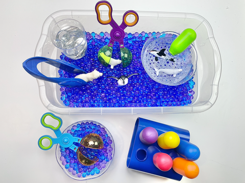 Plastic Tweezers & Sorting Trays (Pack of 6 Sets) Craft Storage