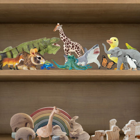 Anatomically Correct Animal Toys - shelf