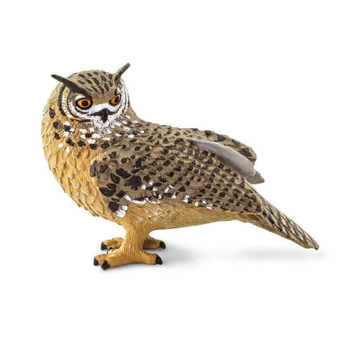 Safari Ltd Wings of the World Eagle Owl Toy Animal Figure