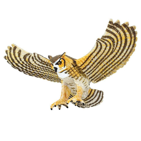 Safari Ltd Great Horned Owl Toy Figurine