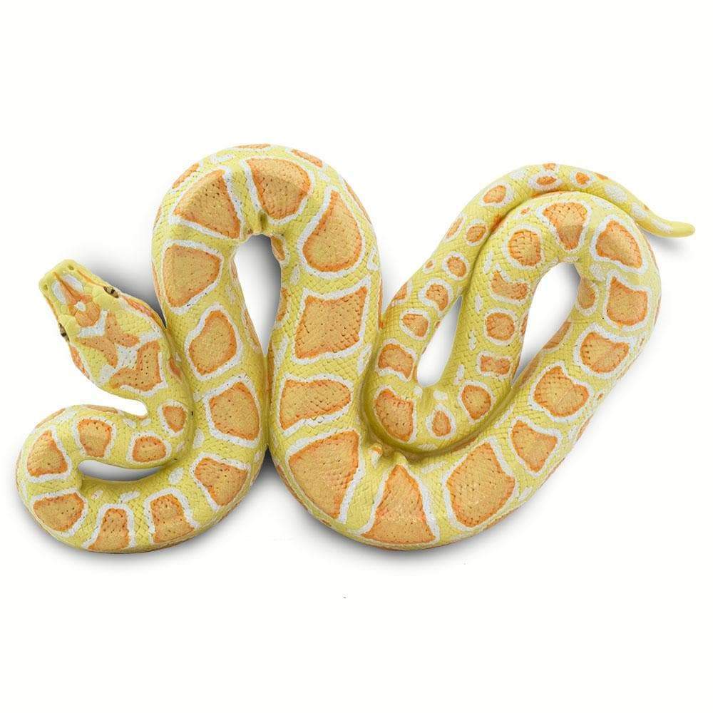 stuffed albino python