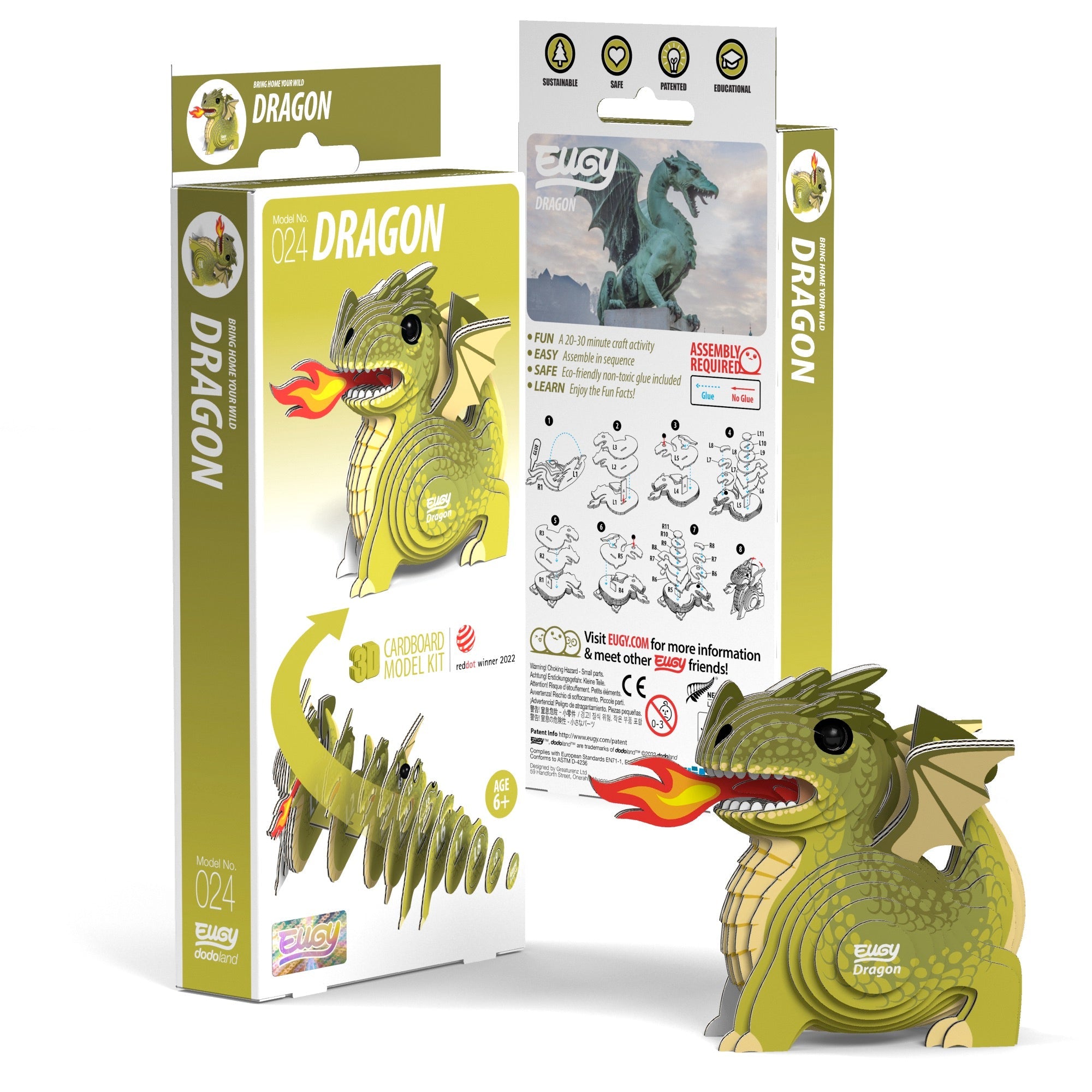 EUGY Dragon 3D Puzzle - Safari Ltd product image