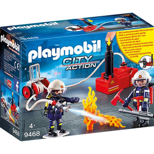PLAYMOBIL Caserne de pompiers transportable 5663 jeu complet 