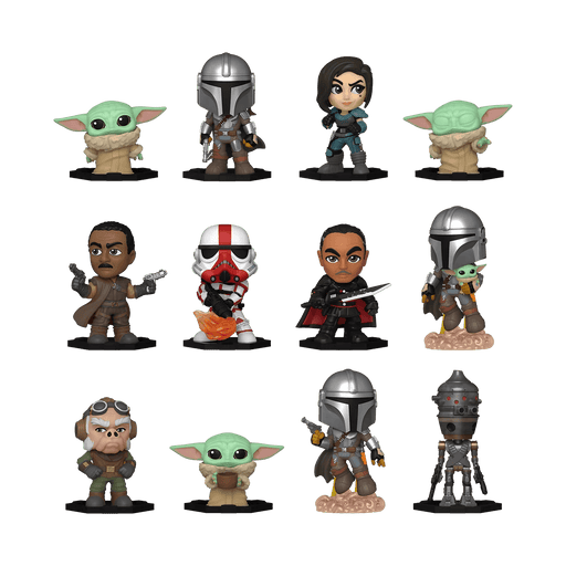 Star Wars: The Mandalorian Heavy Infantry Mandalorian Funko Bitty Pop!  Mini-Figure 4-Pack