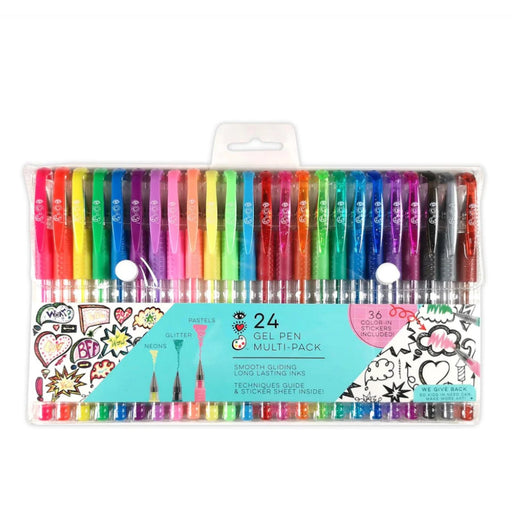 iHeartArt 12 Brush Tip + Fine Tip Markers – brightstripes