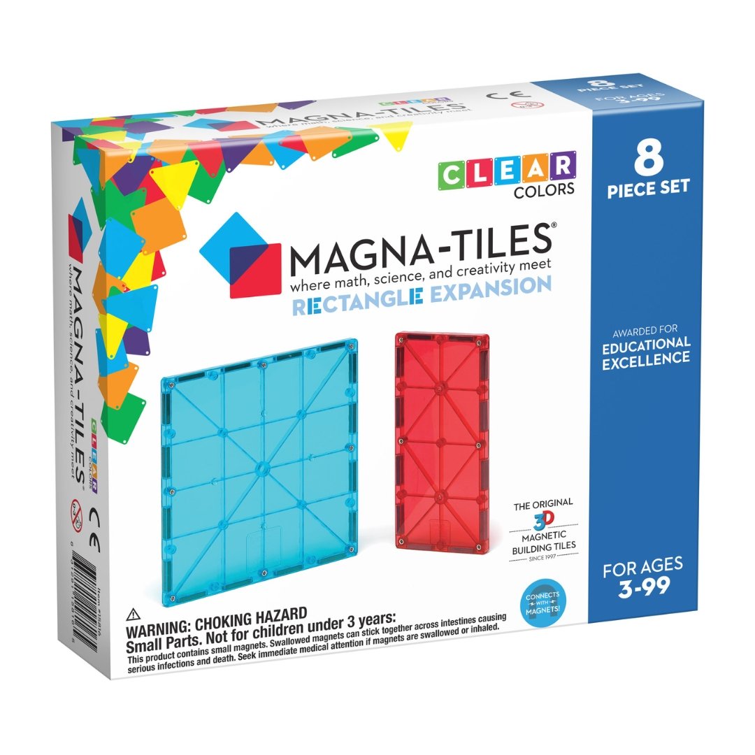 Magna-Tiles Rectangles 8 Piece Expansion Set - Safari ltd