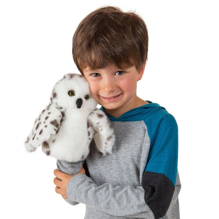 Snowy Owl Stuffed Animal Puppet | Stuffed Animals | Safari Ltd®