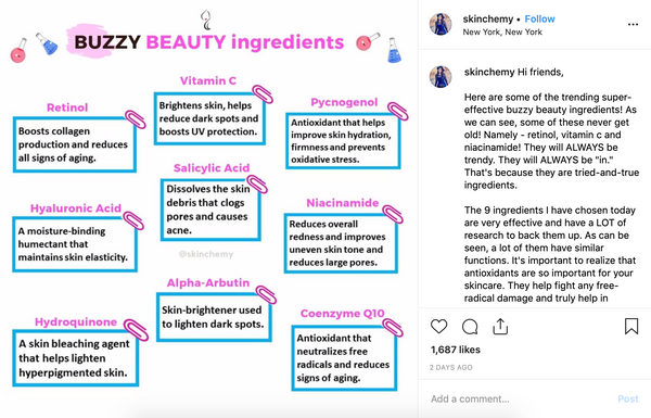 skinchemy instagram post