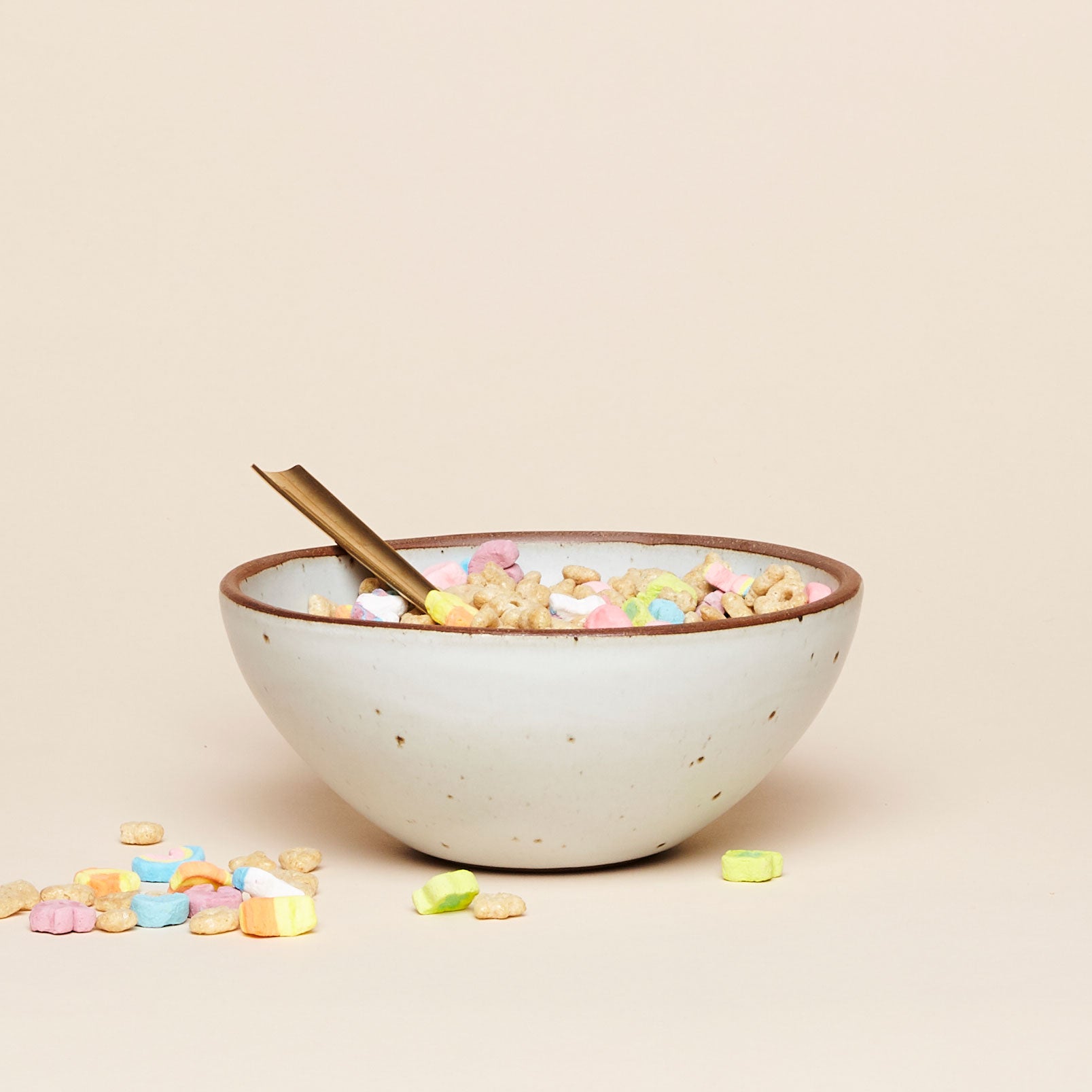 Ceramic bowl by East Fork Pottery in white eggshell glaze. Medium size great for soups and breakfast cereal.
