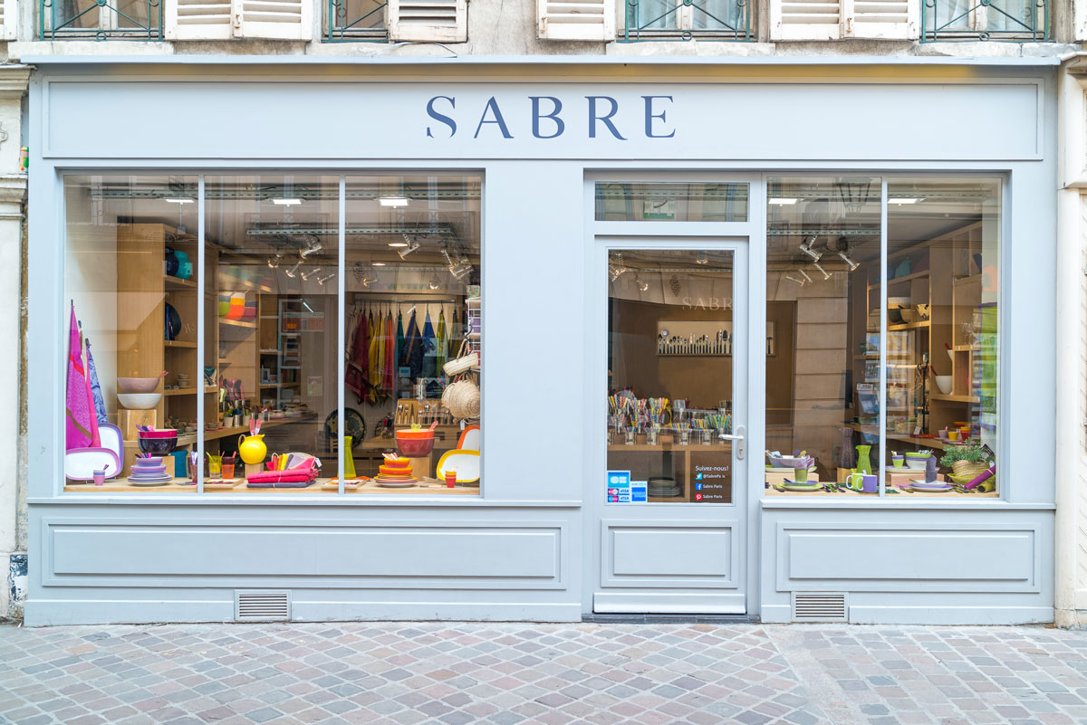 the facade of a Sabre store