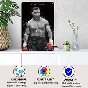 Vintage Boxing Champion Metal Sign for Authentic Man Cave Decor - Très Elite - Man Cave Art Decor