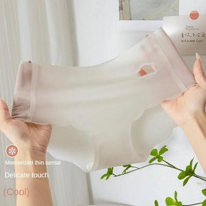 3-Pack Women's Luxurious Ice Silk Mid-Rise Briefs - Ultimate Comfort Seamless Lingerie - Très Elite