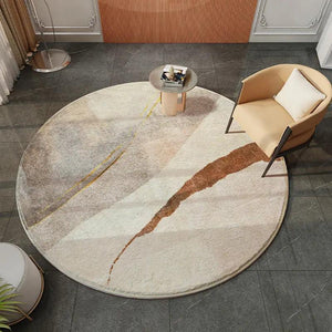 Luxurious Round Plush Polyester Area Rug for Sophisticated Home Decor - Très Elite