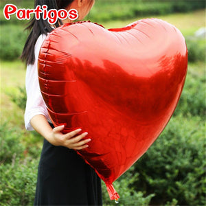 Heart Balloon 75cm Red Heart Shape Air Party Balloons Valentines Day Wedding Love Decorations Marriage Supplies Foil Balloons-Festival & Party Supplies›Decorative Arrangements›Holidays & Occasions›Wedding & Valentine-Très Elite-red-75cm-Très Elite