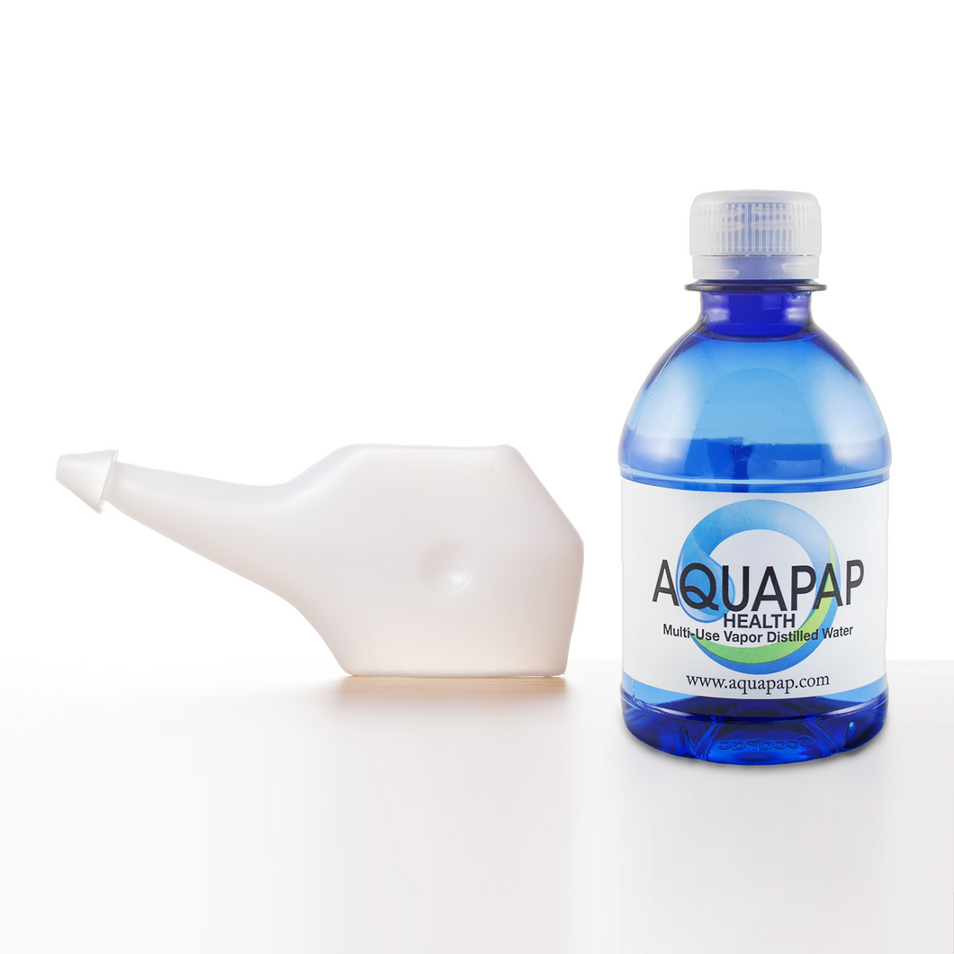 AQUAPAP Neti  Pot  Vapor Distilled Water 24 pack 8 oz 